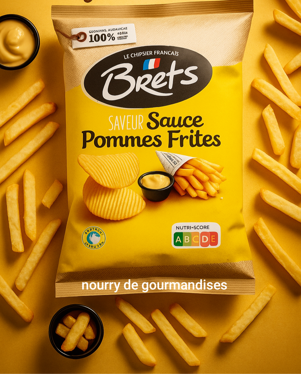 Chips brets sauce pommes frites