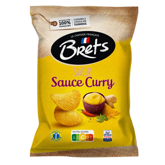 Chips brets sauce curry