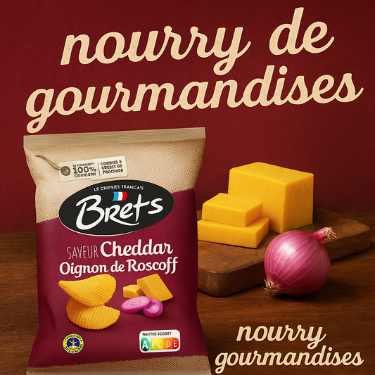 Chips brets cheddar oignon de roscoff