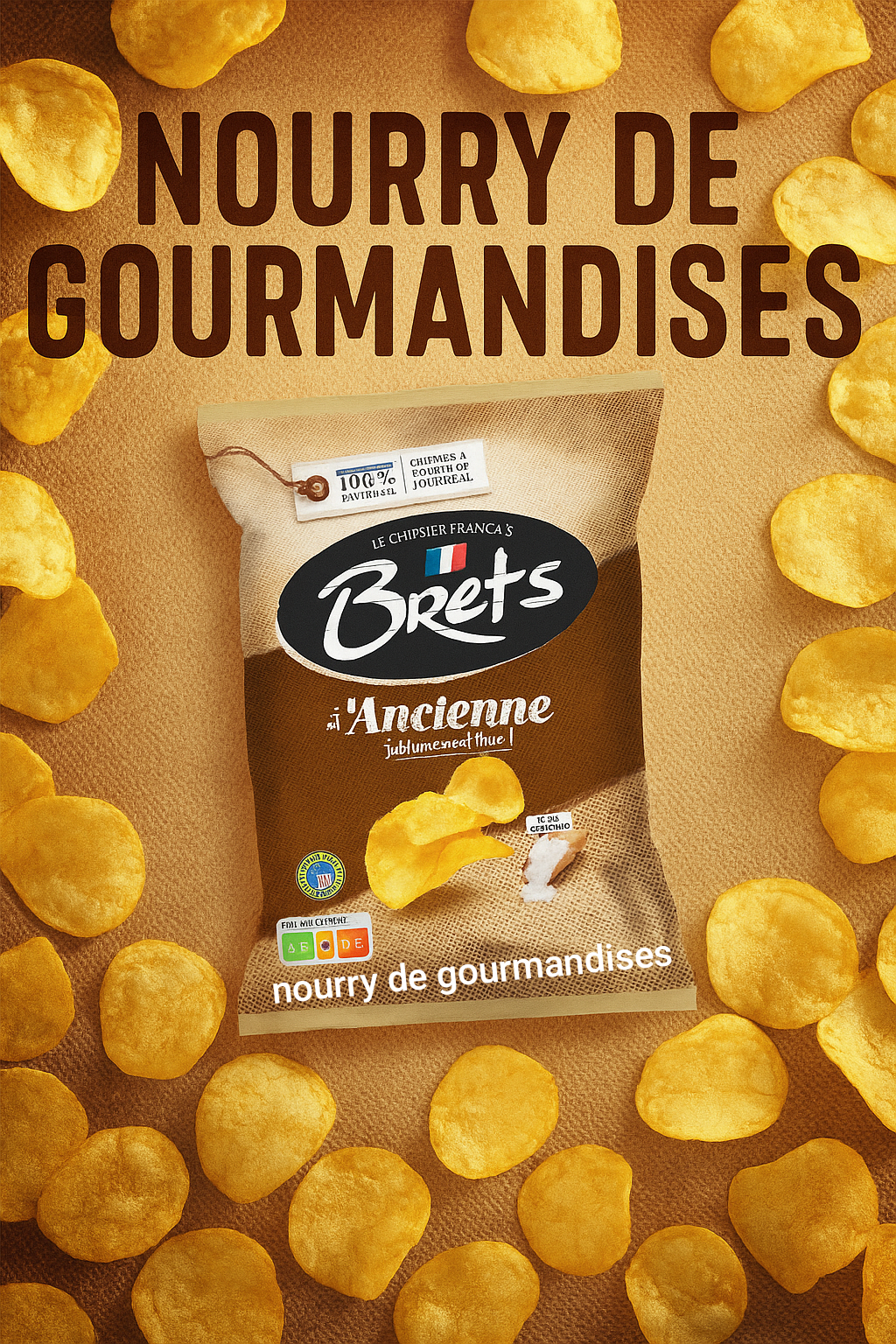 Chips brets a l'ancienne au sel de Guérande