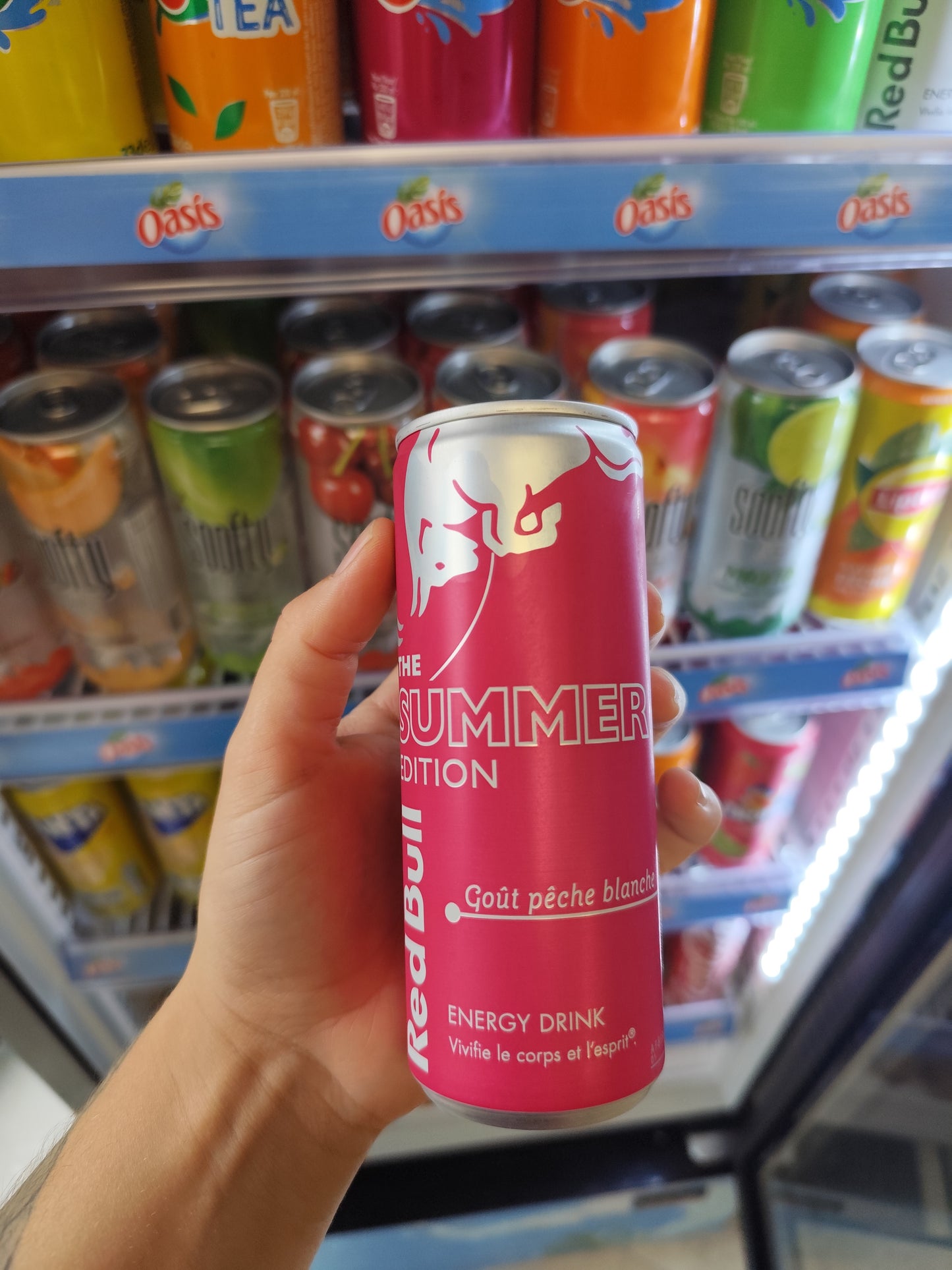 Red bull pêche blanche