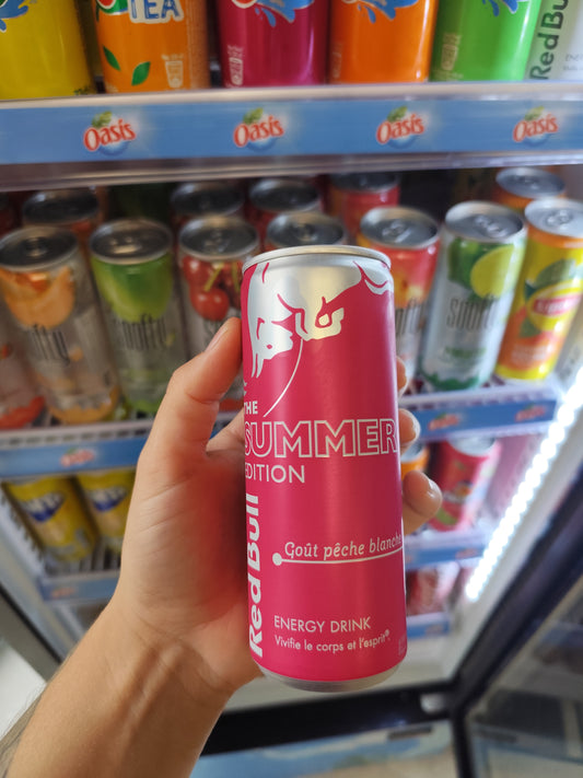 Red bull pêche blanche