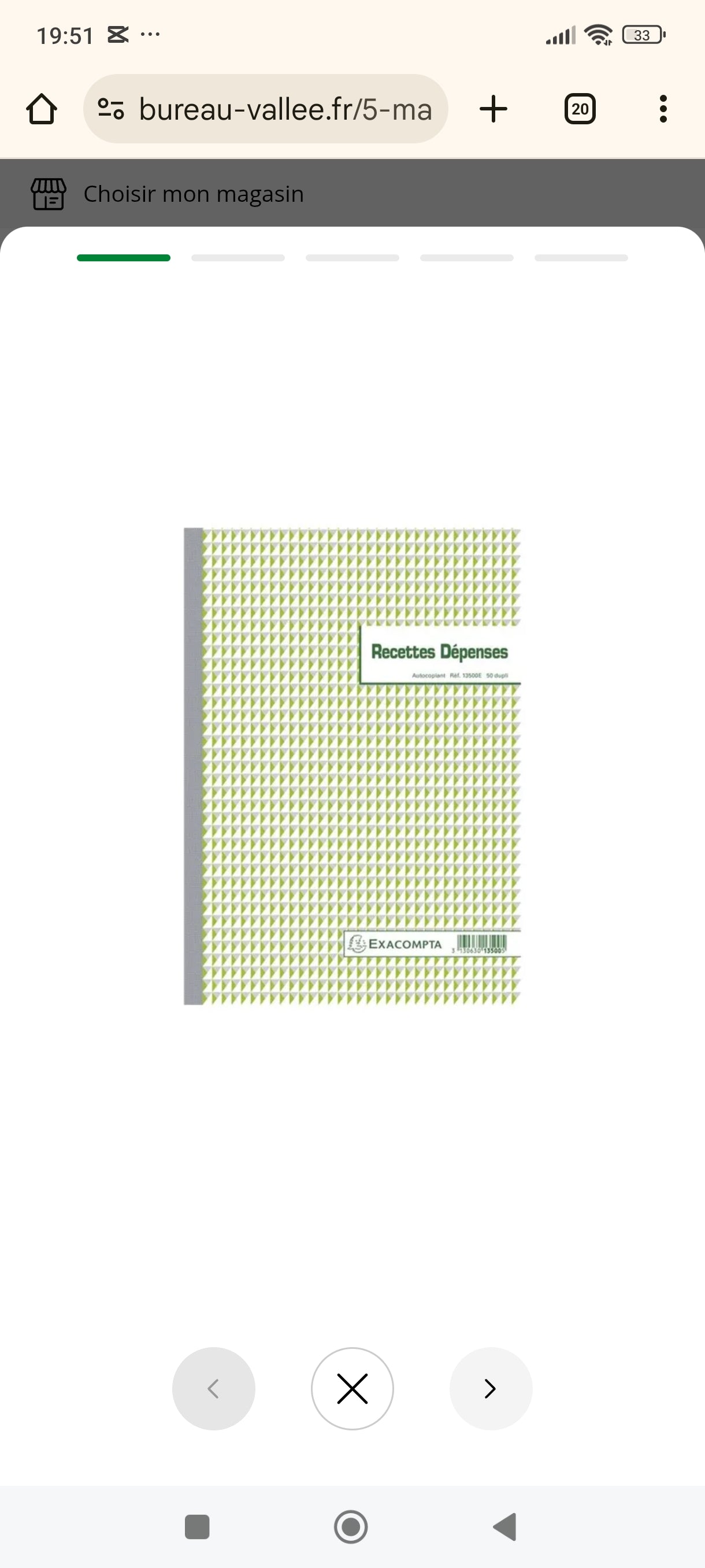 Livre recette dépense