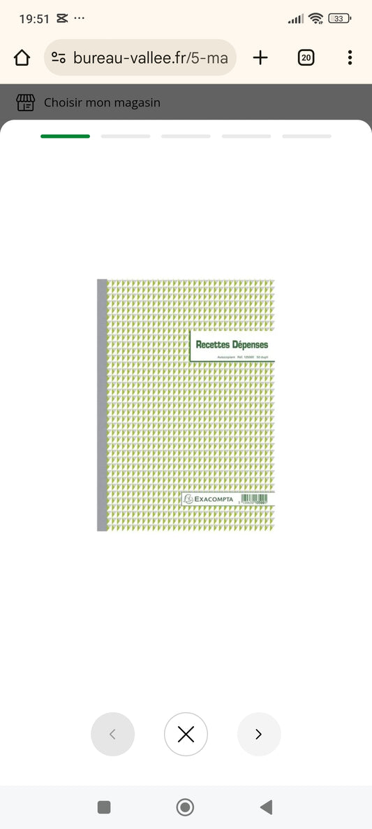Livre recette dépense