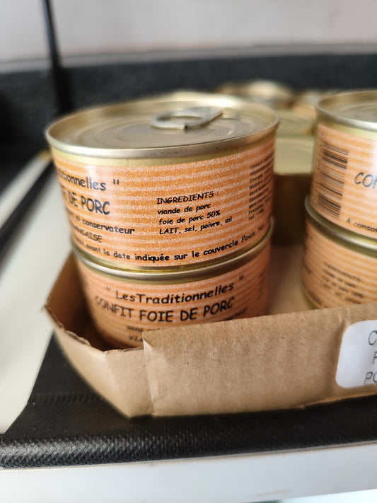 Confit foie de porc