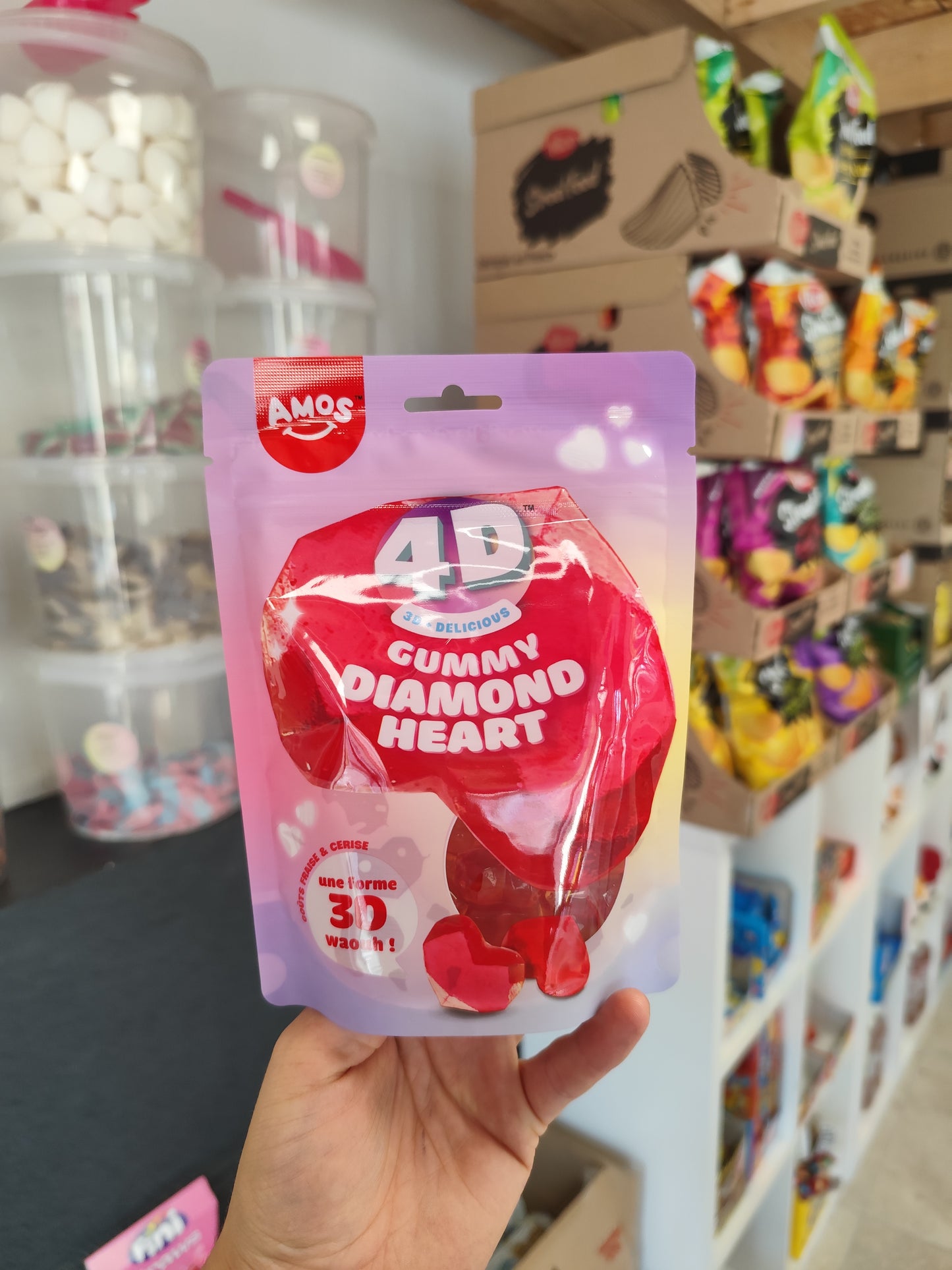 Coeur 4D fraise/cerise🍓🍒