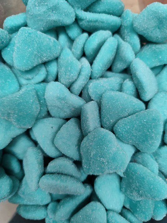 Coeurs bleus sucrés